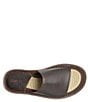Color:Dark Brown - Image 6 - Men's Leeward Leather Slide Sandals