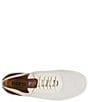 Color:White/Shell/Bourbon - Image 6 - Men's Marius Knit and Leather Slip-On Sneakers