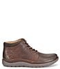 Color:Brown/Dark Brown - Image 2 - Men's Nigel Leather Lace-Up Boots