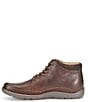 Color:Brown/Dark Brown - Image 4 - Men's Nigel Leather Lace-Up Boots