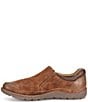 Color:Rust/Brown Combo - Image 4 - Men's Nigel Distressed Leather Slip-Ons