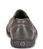 Color:Grey/Grey - Image 3 - Men's Nigel Distressed Leather Slip-Ons