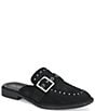 Born Mikah Suede Studded Buckle Strap Loafer Mules - Image 1