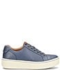 Color:Marine Navy - Image 2 - Mira Leather Platform Sneakers