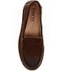 Color:Brown - Image 5 - Nerina Suede Penny Loafers