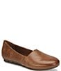 Color:Brown - Image 1 - Sebra Leather Slip-Ons