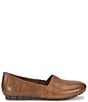 Color:Brown - Image 2 - Sebra Leather Slip-Ons