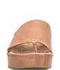 Color:Cuoio Brown - Image 5 - Sharr Leather Platform Thong Sandals