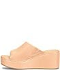 Born Shilo Leather Platform Wedge Slides, Color:Natural - Image 4
