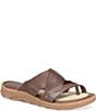 Born Sorja Sport Leather Thong Slide Sandals - Image 1