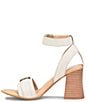 Color:White - Image 4 - Tahlia Ankle Strap Stacked Heel Sandals