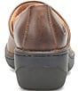 Color:Brown - Image 3 - Toby Duo Wedge Heel Clogs