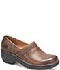 Color:Brown - Image 1 - Toby Duo Wedge Heel Clogs