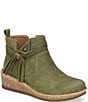 Born Vaughn Distressed Suede Wedge Ankle Booties - Image 1