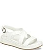 Born Victoria Leather Platform Wedge Sandals - Image 1