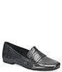 Color:Black - Image 1 - Branca Leather Slip-On Loafers