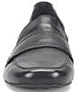 Color:Black - Image 5 - Branca Leather Slip-On Loafers