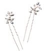 Color:Crystal - Image 1 - Borrowed & Blue by Southern Living Stone Cluster Hair Pin Set