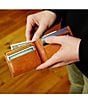 Bosca Small Bi-Fold Leather Wallet, Color:Saddle - Image 7