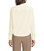 BOSS by Hugo Boss Bertyna Woven Stand Collar Long Sleeve Button-Front Blouse - Image 2