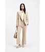 BOSS by Hugo Boss Bertyna Woven Stand Collar Long Sleeve Button-Front Blouse - Image 6