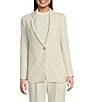Hugo Boss BOSS by Hugo Boss Coordinating Jocaluah Stretch Woven Single Breasted Pocketed Blazer, Color:Soft Cream - Image 2