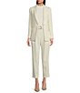 Hugo Boss BOSS by Hugo Boss Coordinating Jocaluah Stretch Woven Single Breasted Pocketed Blazer, Color:Soft Cream - Image 4