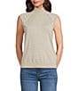 Hugo Boss BOSS by Hugo Boss Fipin Wool Knit Turtleneck Cap Sleeve Top, Color:Light Beige - Image 1