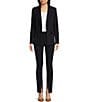 Hugo Boss BOSS by Hugo Boss Jabinalah Stretch Woven Notch Lapel Collar Long Sleeve One-Button Front Jacket, Color:Dark Blue - Image 3
