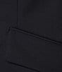 Color:Dark Blue - Image 5 - BOSS by Hugo Boss Jabinalah Stretch Woven Notch Lapel Collar Long Sleeve One-Button Front Jacket