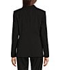 Hugo Boss BOSS by Hugo Boss Jabinalah Virgin Wool Notch Lapel Collar Long Sleeve One-Button Blazer, Color:Black - Image 3