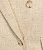 BOSS by Hugo Boss Jaleto Textured Slub Woven Double Breasted Blazer - Image 5
