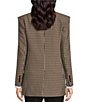 Color:Iconic Camel Houndstooh - Image 2 - BOSS by Hugo Boss Jekira Stretch Woven Houndstooth Pattern Double-Breasted Pocketed Relaxed Fit Blazer
