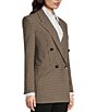 Color:Iconic Camel Houndstooh - Image 3 - BOSS by Hugo Boss Jekira Stretch Woven Houndstooth Pattern Double-Breasted Pocketed Relaxed Fit Blazer