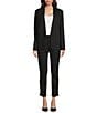 Hugo Boss BOSS by Hugo Boss Jemma Deep V-Neck Long Sleeve Single Breasted Blazer, Color:Black - Image 6