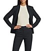 Hugo Boss BOSS by Hugo Boss Jemma V-Neck Long Sleeve One-Button Blazer, Color:Black - Image 1