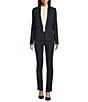 Hugo Boss BOSS by Hugo Boss Jemma V-Neck Long Sleeve One-Button Blazer, Color:Black - Image 3