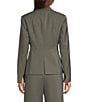 BOSS by Hugo Boss Jiah Wool Notch Lapel Collar Long Sleeve One-Button Coordinating Blazer - Image 2