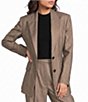 BOSS by Hugo Boss Jonahsa Peak Lapel Collar Long Sleeve Button-Front Blazer - Image 1