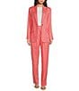 Color:Shell Pink - Image 3 - BOSS by Hugo Boss Jopeta Stretch Woven Single Breasted Pocketed Coordinating Blazer