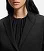 BOSS by Hugo Boss Juleah Virgin Wool Peak Lapel Collar Two-Button Coordinating Blazer Jacket - Image 5