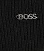 Color:Black - Image 4 - BOSS by Hugo Boss Solid Knit Mock Neck Sleeveless Coordinating Tank Top