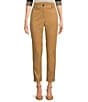 Color:Iconic Camel - Image 1 - BOSS by Hugo Boss Tachinoa Classic Stretch Cotton Twill Tapered Slim Leg Pleated Ankle Pants