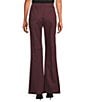 Hugo Boss BOSS by Hugo Boss Talimia Wool Flat Front Flare Leg Pants, Color:Dark Purple - Image 2