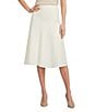 Hugo Boss BOSS By Hugo Boss Vicena Boiled Wool A-line Midi Skirt, Color:Soft Cream - Image 1