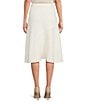 Hugo Boss BOSS By Hugo Boss Vicena Boiled Wool A-line Midi Skirt, Color:Soft Cream - Image 2