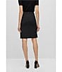 Color:Black - Image 2 - BOSS by Hugo Boss Vileah Virgin Wool Coordinating Pencil Skirt