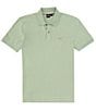 Color:New Open Green - Image 1 - BOSS Pallas Pima Cotton Short Sleeve Polo Shirt