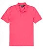 Color:Dark Pink - Image 1 - BOSS Pallas Pima Cotton Short Sleeve Polo Shirt