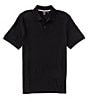 Color:Black - Image 1 - BOSS Pallas Pima Cotton Short Sleeve Polo Shirt